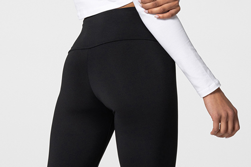 black leggings with logo