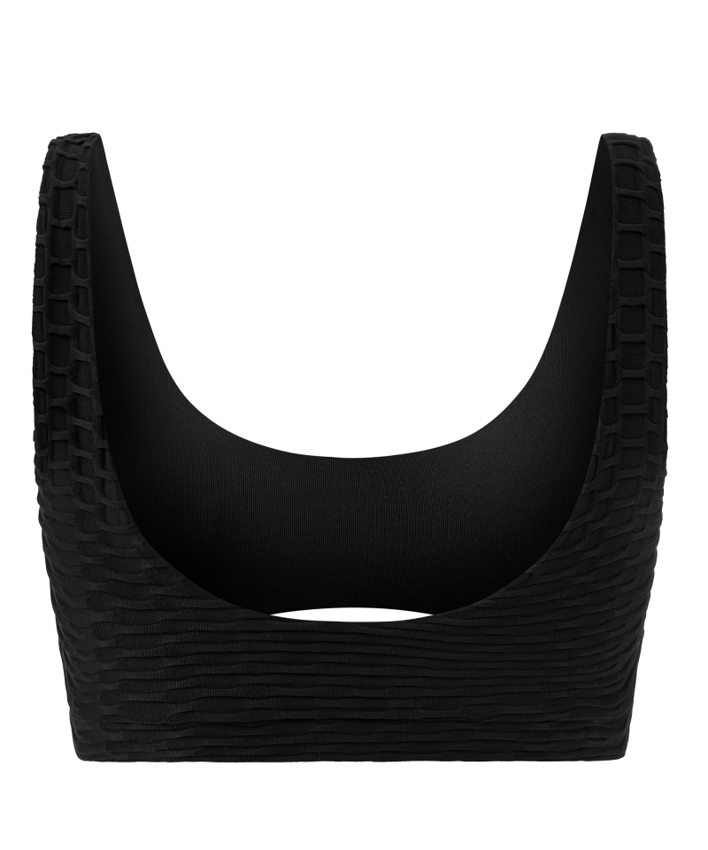 Black Bra with textured material
