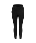 Black leggings with asymetric front