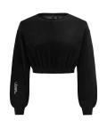 Black velour sweatshirt