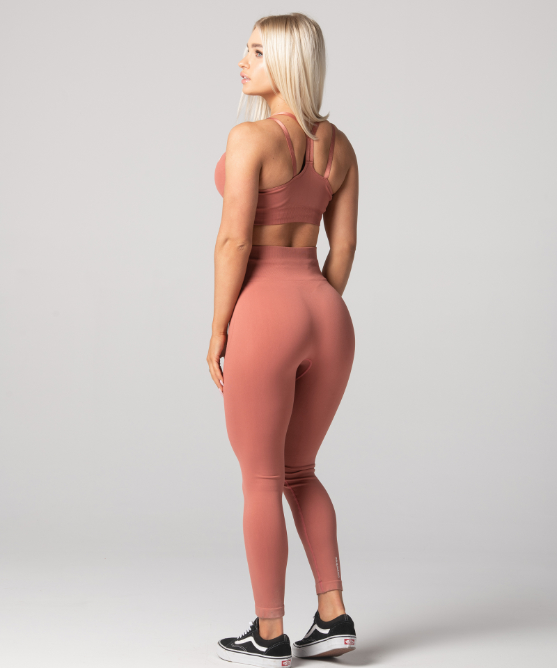 Pink leggings with high waist
