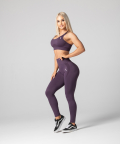 Fioletowe sportowe legginsy Arcade