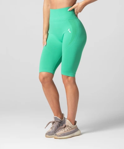 Green Arcade Biker Shorts