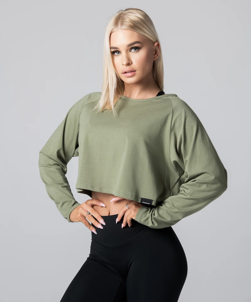 Oversize Olive Top