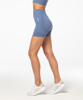 women's high rise seamless shorts Vibe blue
