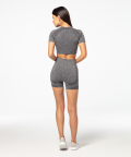 Women's seamless sporty Top Vibe grey