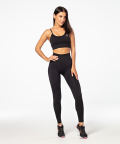 Legginsy bezszwowe z wysokim stanem Vibe czarne