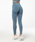 Allure Seamless Leggings, Blue Melange