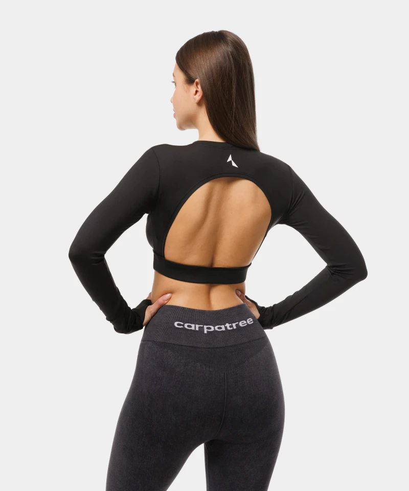 Black Longsleeve with cut out back