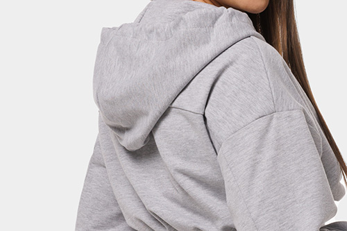 women's grey hoodie