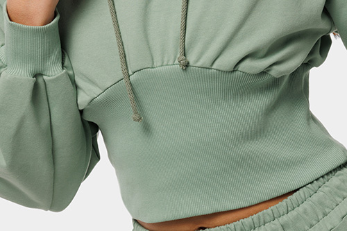 olive slimming women's hoodie