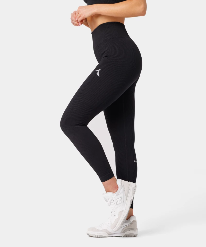 anti cellulite black seamless leggings