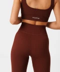 Brown seamless leggings