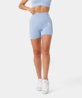blue high waist shorts