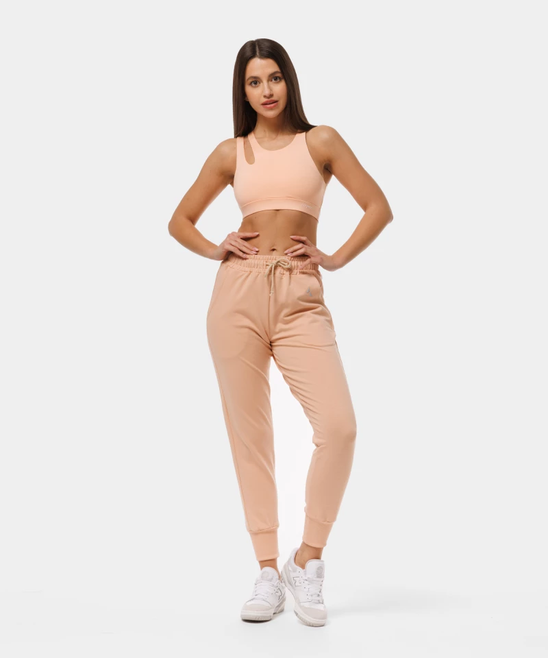 peach top with cut-out