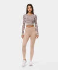 Purple Crop Top with Thumb Cutout