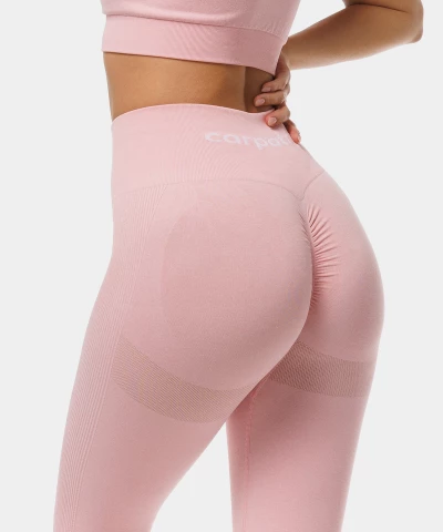 women's pink seamless leggings
