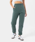 Essentials Zielone spodnie dresowe