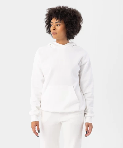 Essentials damska biała bluza z kapturem