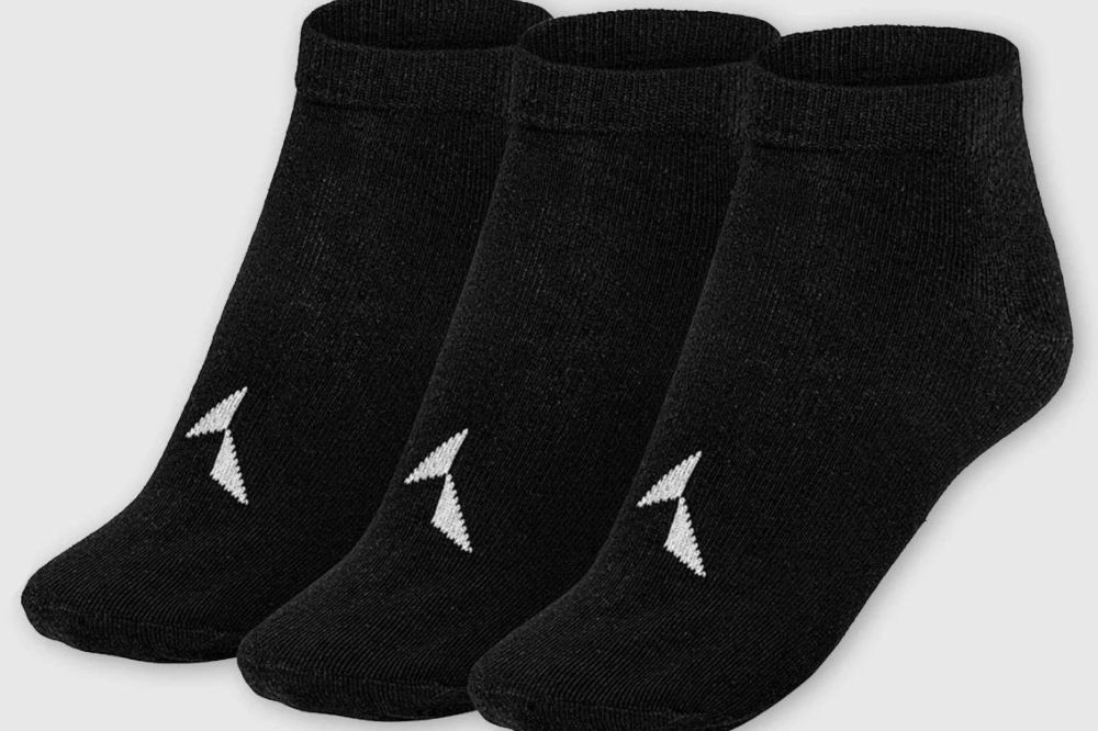 black sneaker socks