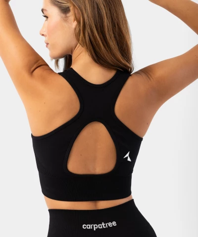 sports top with cutout