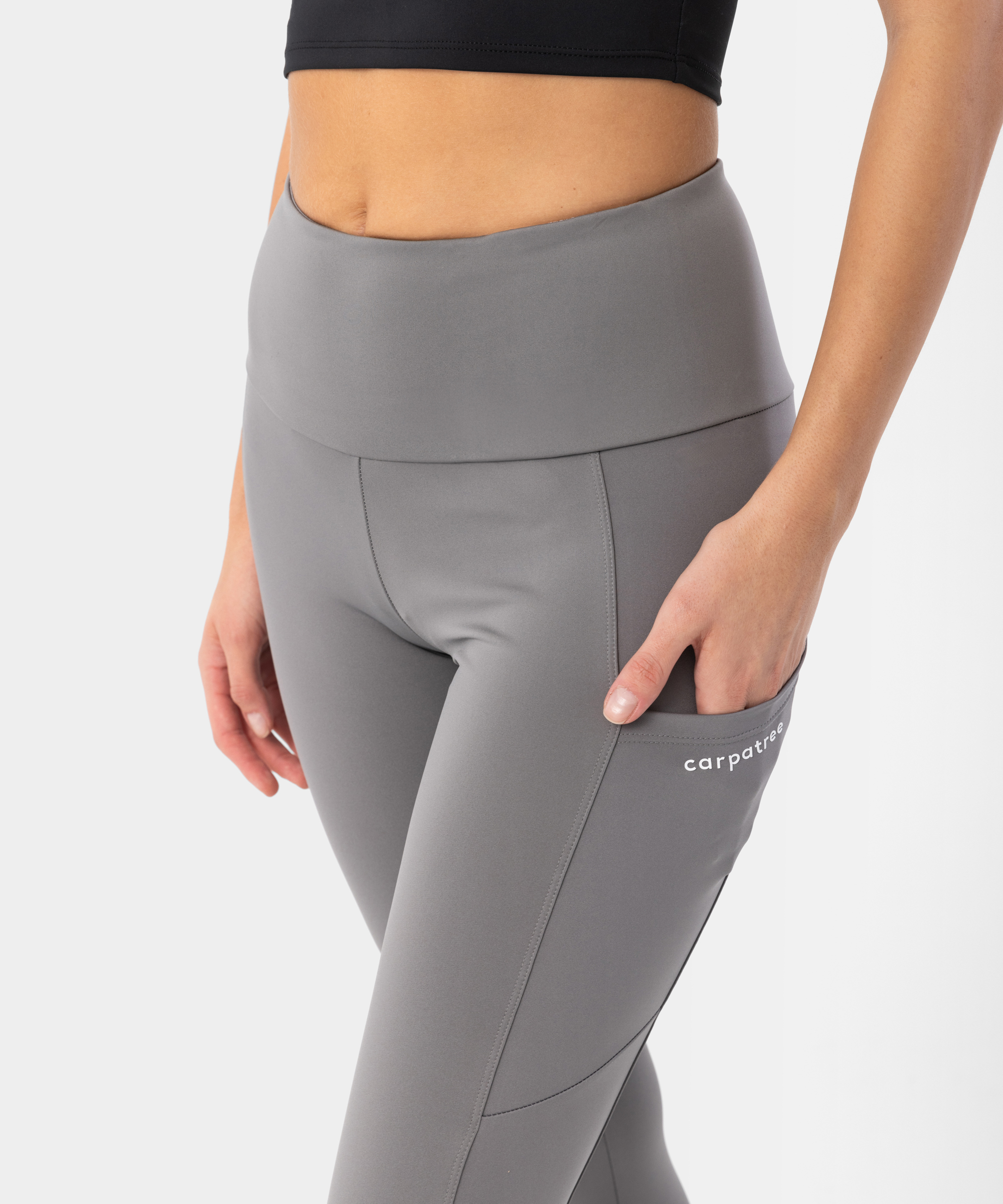 Grey leggings with pockets best sale