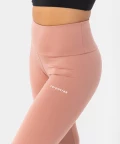 Klasyczne legginsy z wysokim stanem, Dusty Pink, różowe