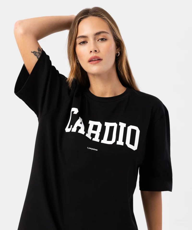 black women's t-shirt Cardio