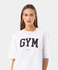 Gym boyfriend t-shirt, White