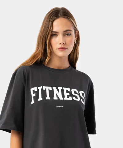 women's loose t-shirt with lettering