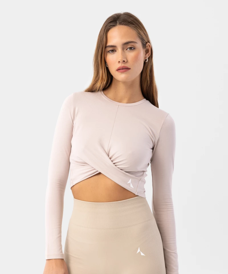 crop top with long sleeves