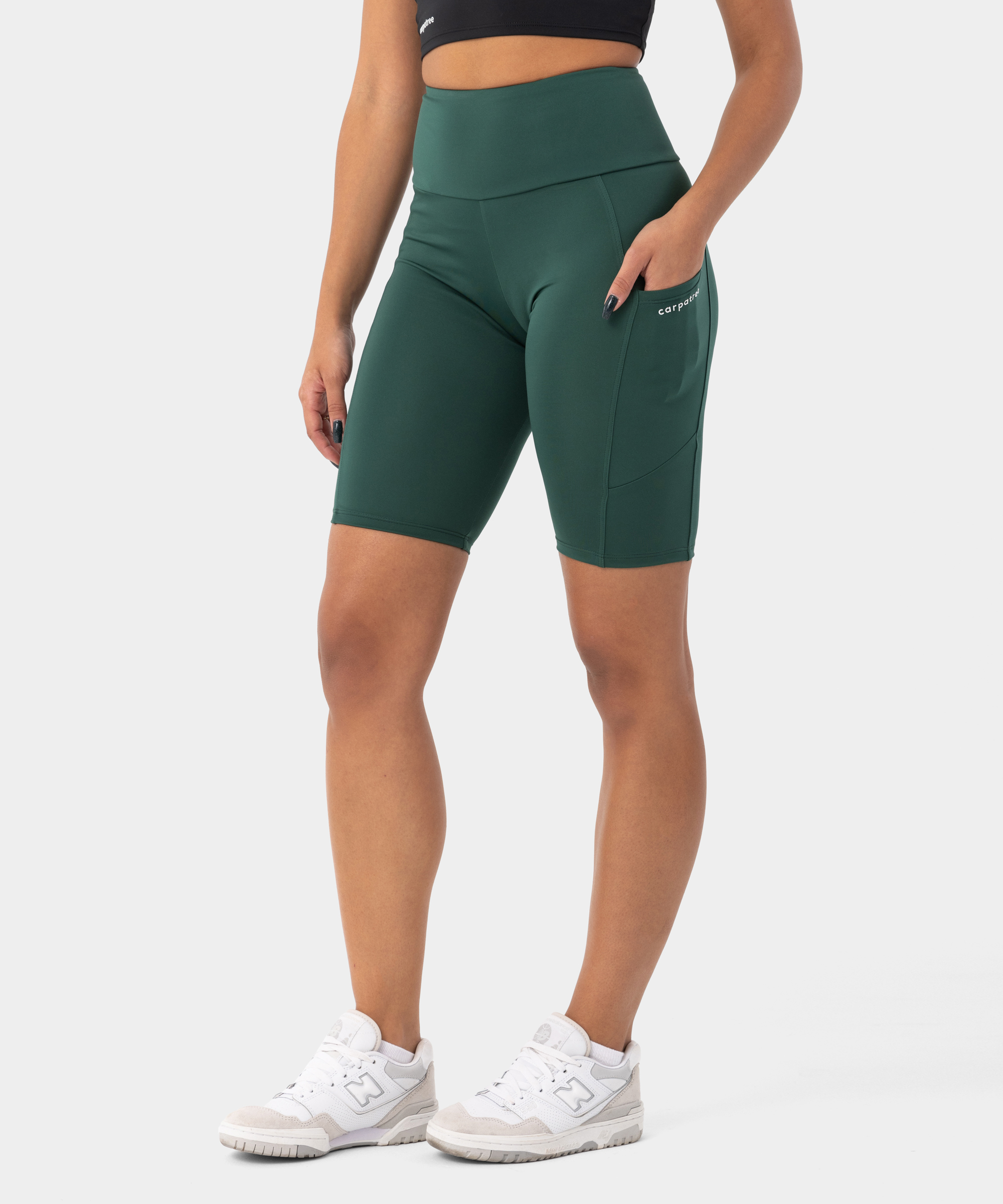 Women's Ivy Green Libra Biker Shorts - Carpatree