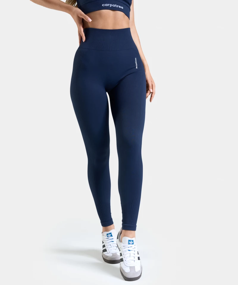 navy blue seamless leggings