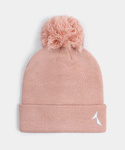 pink winter women's hat