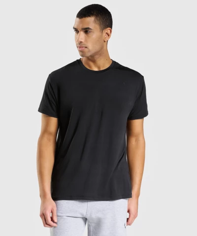 Men's Black Active T-Shirt