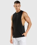 czarny tank top z wiskozy