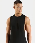 męski czarny tank top sportowy