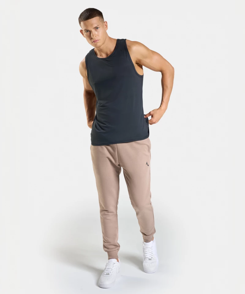 perforowany tank top sportowy męski