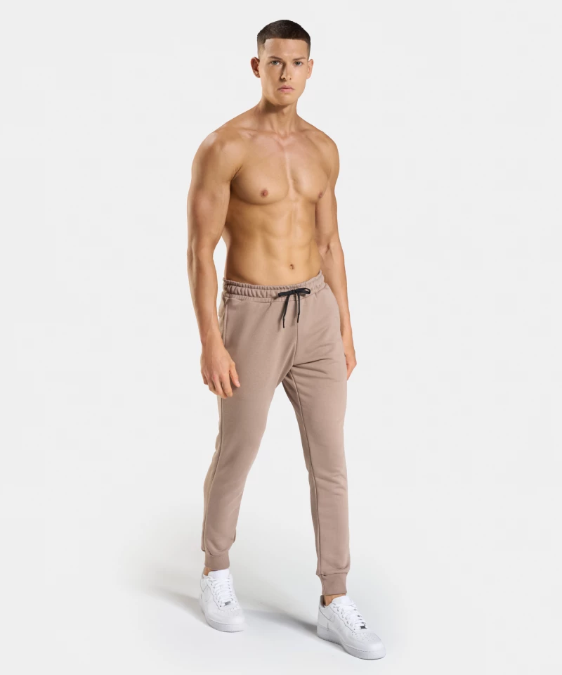 men's beige gym sweatpants