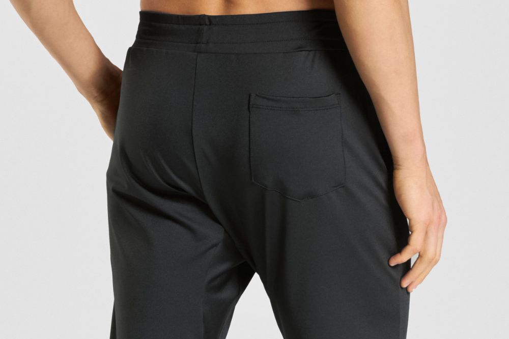 black sports joggers