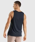 Black men's sports tank top