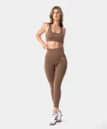 brown seamless leggings