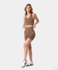 brown women's shorts for summer