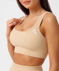 yellow seamless bra