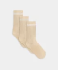 Crew sports socks beige, 3 pack