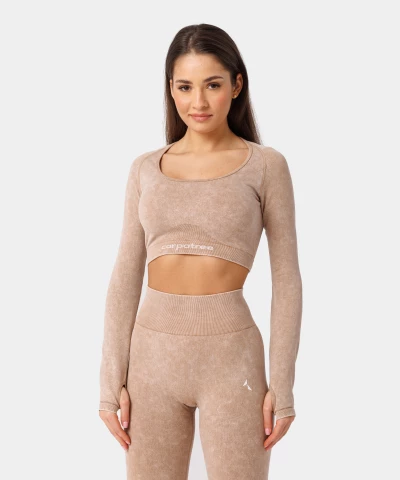 Beige longsleeve Yasmine seamless