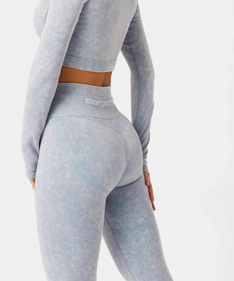 blue stone wash leggings Yasmine