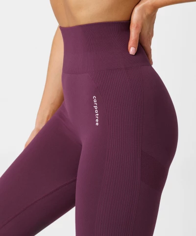 burgundowe legginsy sportowe Allure