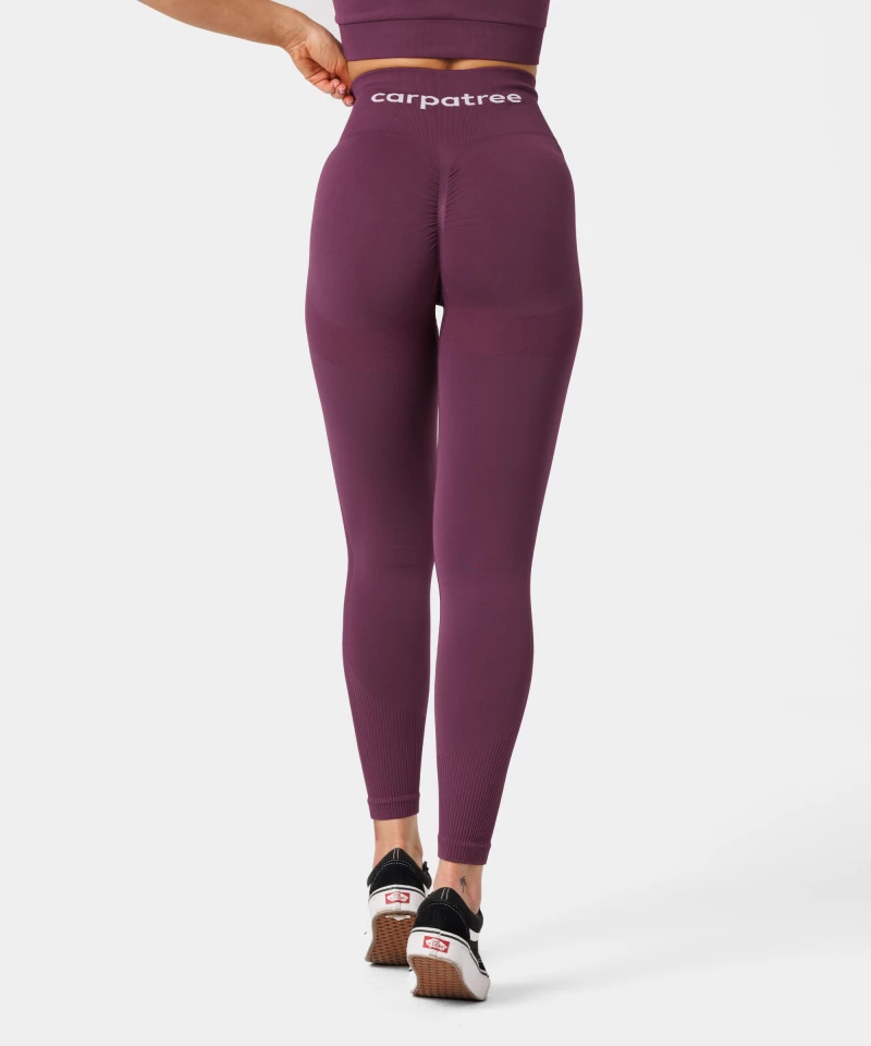 burgundy Allure push-up leggings