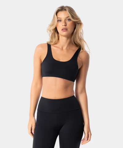 classic black sport bra Horizon